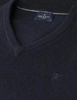 Hackett Jersey de lana Azul medianoche