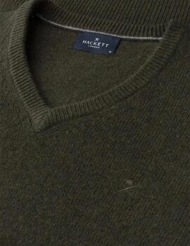 Hackett Jersey de lana Verde oscuro