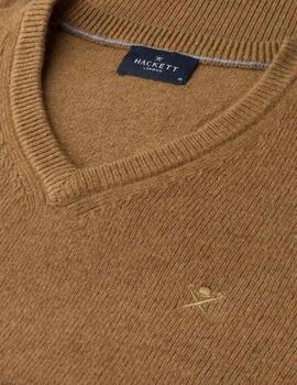 Hackett Jersey de lana Camel