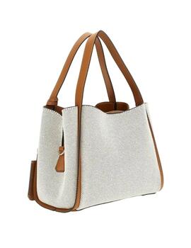 Guess Mini Bolso al hombro Nicolette de lienzo