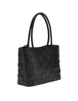 Guess Bolso Shopper Maylee trenzado Negro