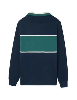 Silbon Sudadera Cuello Polo Silbon Sports Marino