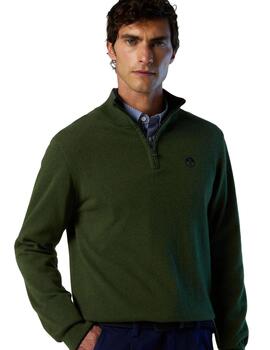 North Sails Jersey media cremallera Ivy Green