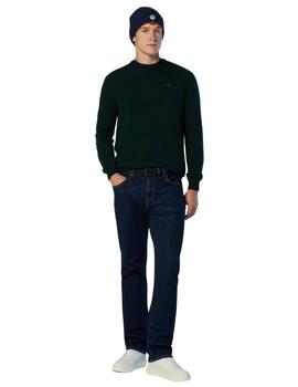 North Sails Jersey cuello redondo y logo Pine