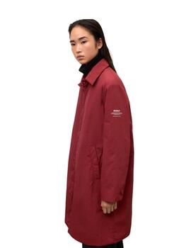 Ecoalf Abrigo Marins Rojo velvet