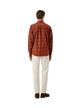 Pepe Jeans Camisa Cliffton Roja de cuadros