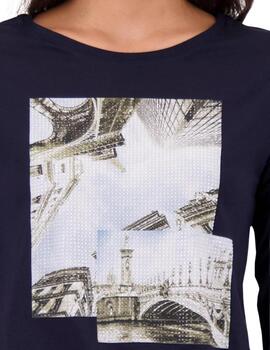 Monari Camiseta Azul marino