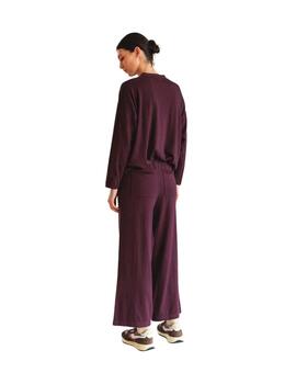 Indi & Cold Pantalón amplio seawool Berenjena