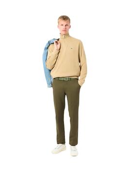 Lacoste Pantalón chino slim fit de algodón Verde
