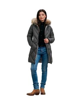 Blauer Plumífero largo Althea Gris