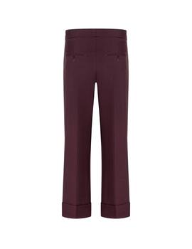 Cambio Pantalón France Cropped Deep Burgundy
