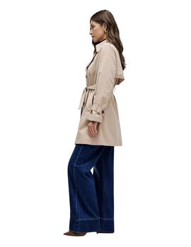 Salsa Gabardina Beige con cinturón