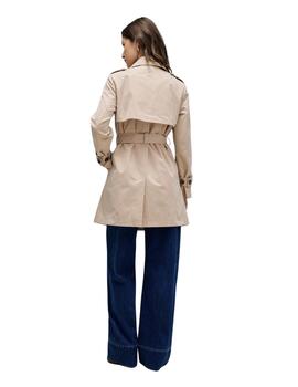 Salsa Gabardina Beige con cinturón