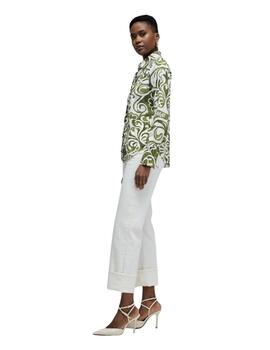 Salsa Camisa Verde estampada