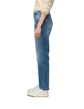 Mac Pantalones Straight Mid Blue Random