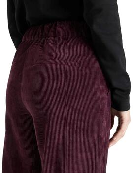 Mac Pantalones Chiara Cropped Aubergine