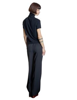 Alba Conde Pantalón Negro de corte recto