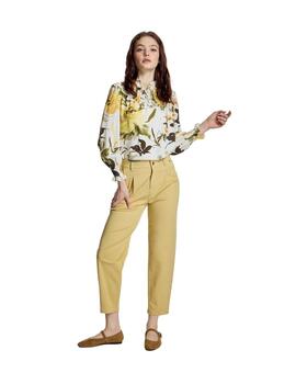 Alba Conde Blusa flores amarillas