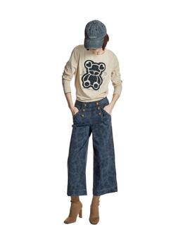 Alba Conde Camiseta Beige con print de oso