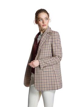 Alba Conde Blazer de cuadros