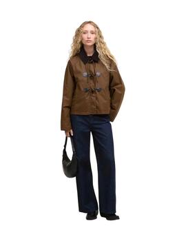Barbour Chaqueta Myra Wax Duffle Marrón
