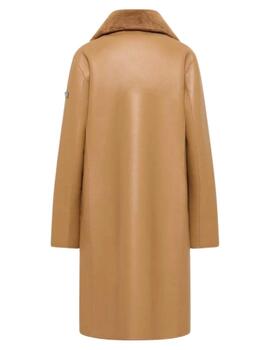 Frieda Abrigo Reversible Desert Beige de pelo