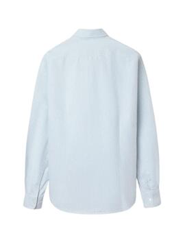 Silbon Camisa Sport Oxford Raqueta Rayas Verde