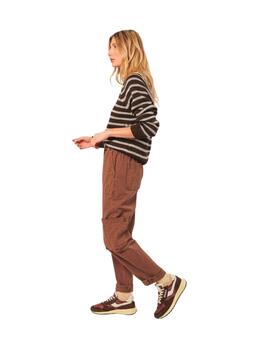 Indi & Cold Jersey Stripes bicolor Chocolate