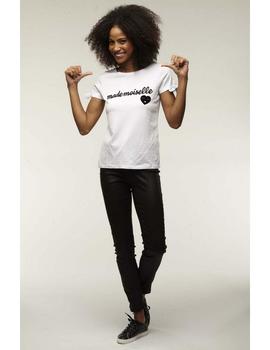 Camiseta Naf Naf Con Mensaje Beige Para Mujer