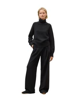 Ecoalf Jersey Punto Caqui Negro
