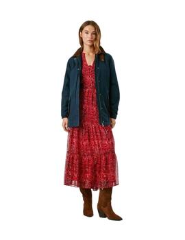 Pepe Jeans Abrigo Tess Azul marino Impermeable