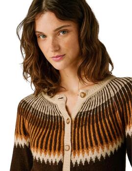 Pepe Jeans Cárdigan Cissy Marrón