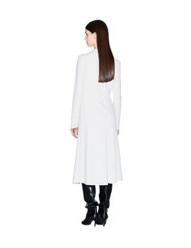 Armani Vestido midi Blanco detalles cuello