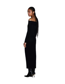 Armani Vestido largo Negro hombros descubiertos