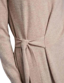 Gaudi Vestido de punto Beige con lazo
