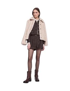 Gaudi Chaqueta corta de pelo Beige