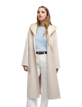 Geox Abrigo Largo Rawelle Beige claro mujer