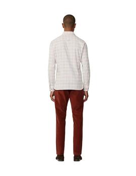 Hackett Camisa Blanca con cuadros de colores