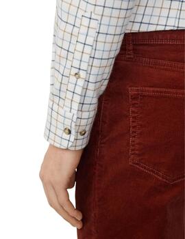 Hackett Camisa Blanca con cuadros de colores