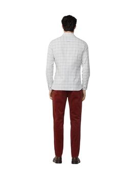 Hackett Camisa Blanca con cuadros de colores