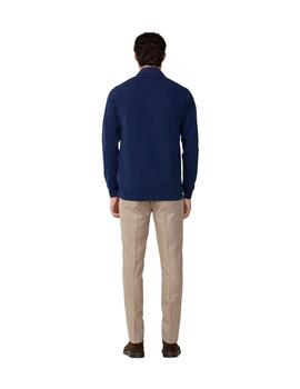 Hackett Polo Manga larga Azul tinta