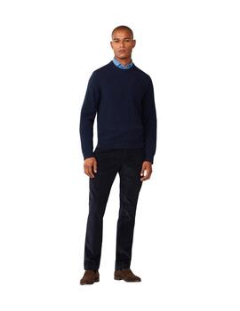 Hackett Jersey de lana cuello redondo Azul marino