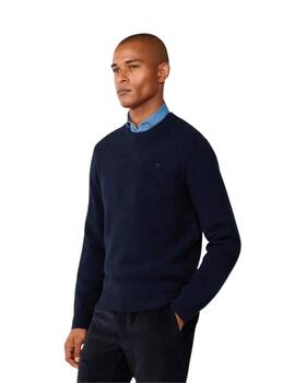 Hackett Jersey de lana cuello redondo Azul marino
