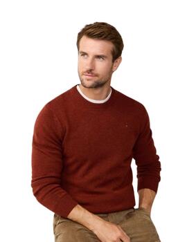 Hackett Jersey de lana cuello redondo Marrón