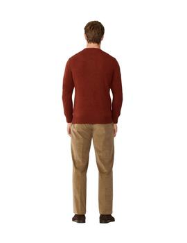 Hackett Jersey de lana cuello redondo Marrón