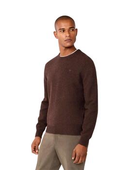 Hackett Jersey de lana cuello redondo Marrón oscur