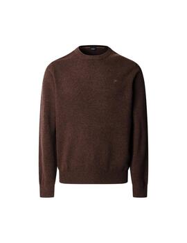 Hackett Jersey de lana cuello redondo Marrón oscur