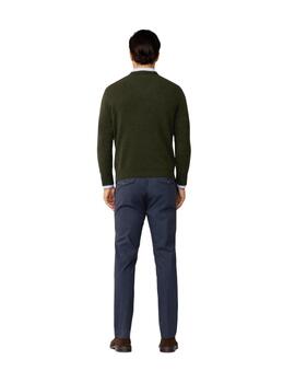Hackett Jersey de lana cuello pico Verde oscuro