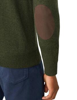Hackett Cárdigan de lana cremallera completa Verde