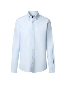 Hackett Camisa Oxford Lavada Azul cielo